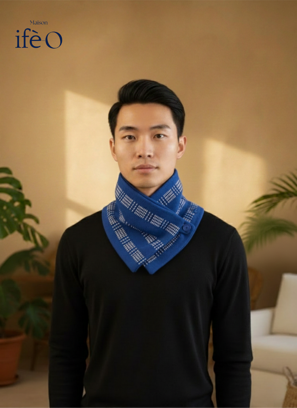 Écharpe Snood doublure polaire - Moyenne 2 boutons