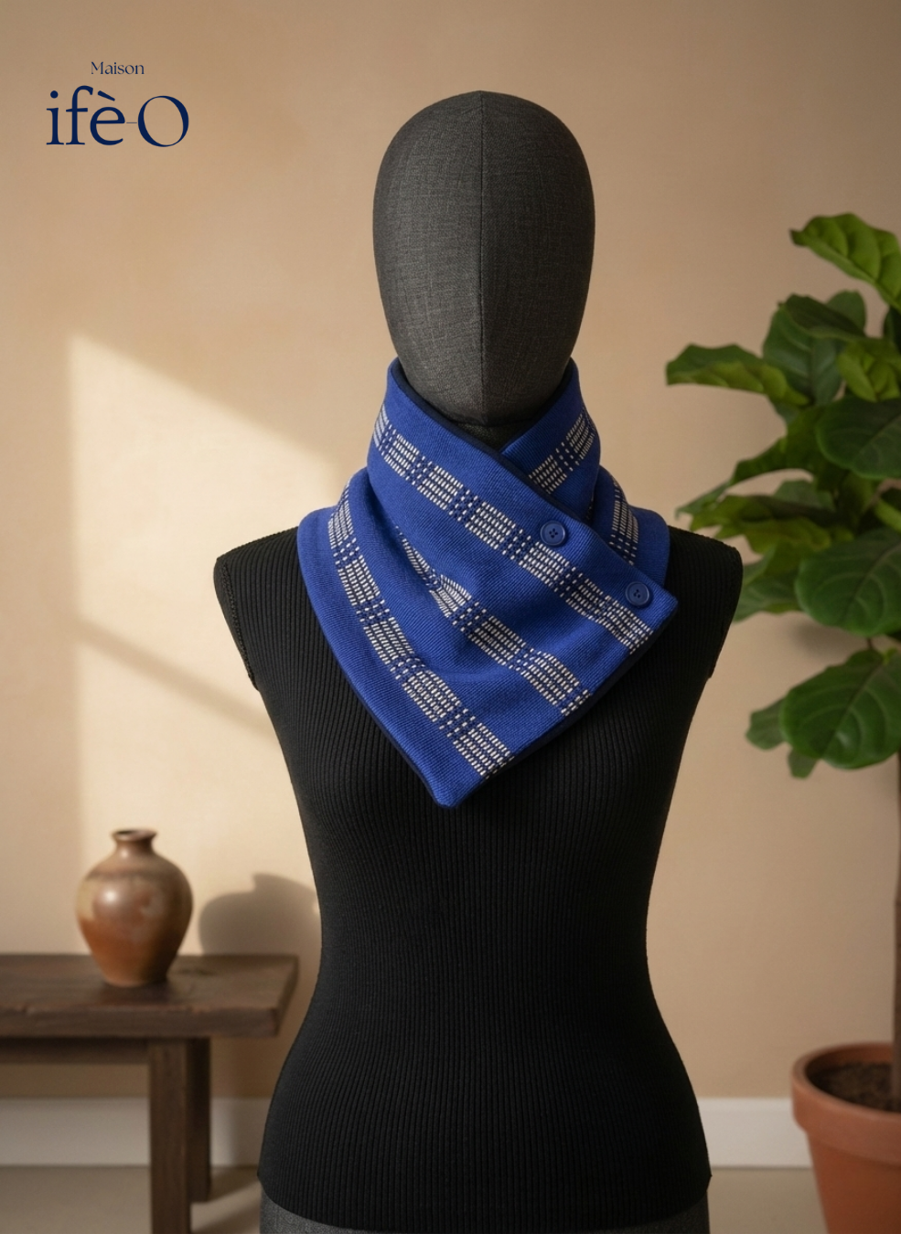 Écharpe Snood doublure polaire - Moyenne 2 boutons